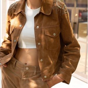 NWT We the Free / Free People Jaya suede jacket size S.